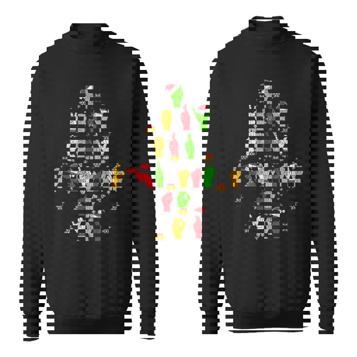 Asl Christmas American Sign Language Sweatshirt
