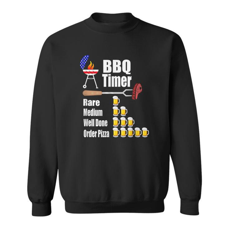 Funny Bbq Timer - Barbecue Grill Grilling Gift  Sweatshirt