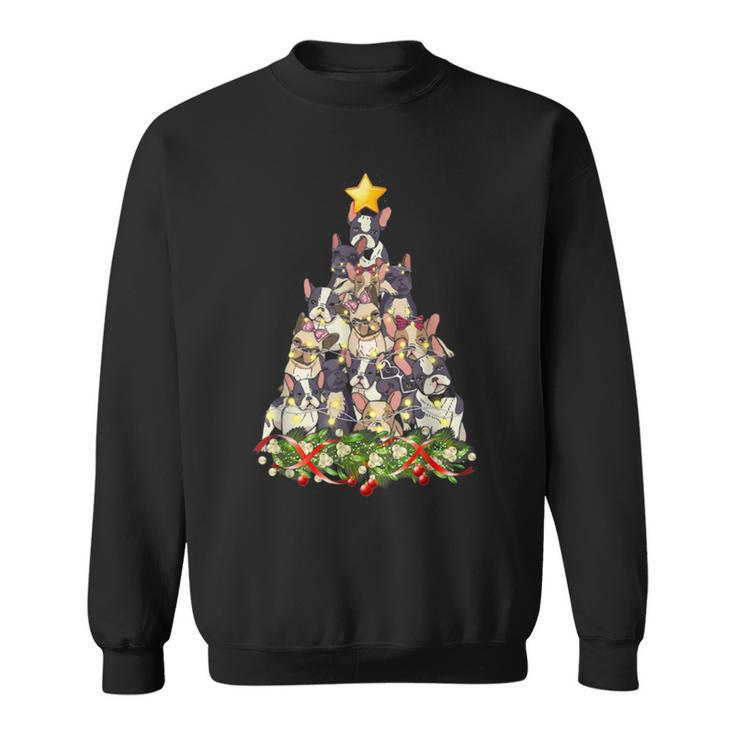 Christmas Tree French Bulldog Ugly Christmas Sweaters Sweatshirt