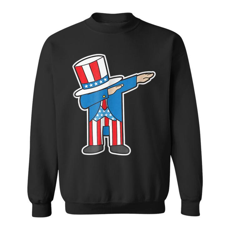 Funny Dabbing  Patriotic Sam United States Of America Patriotic Funny Gifts Sweatshirt