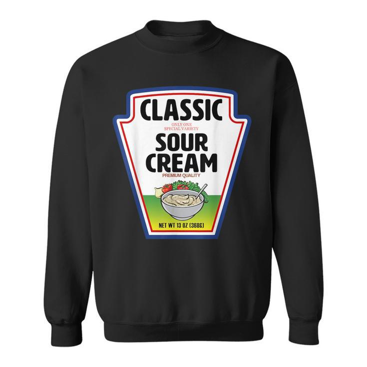 Diy Halloween Costume Sour Cream Group Condiments Cute Sweatshirt