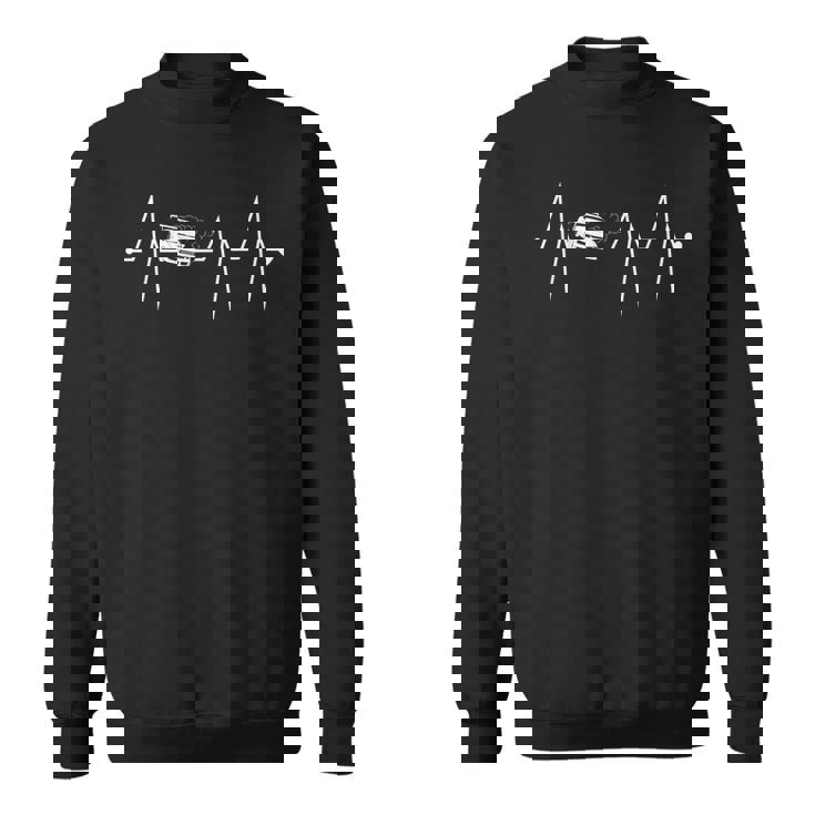 Funny Drifting Jdm Drifter Heartbeat Heart Pulse Rate Ekg Sweatshirt