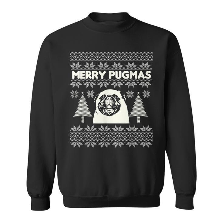 Merry Christmas Pug Ugly Christmas Sweater Sweatshirt