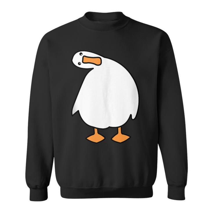 Funny Goose With Crazy Look Sweatshirt