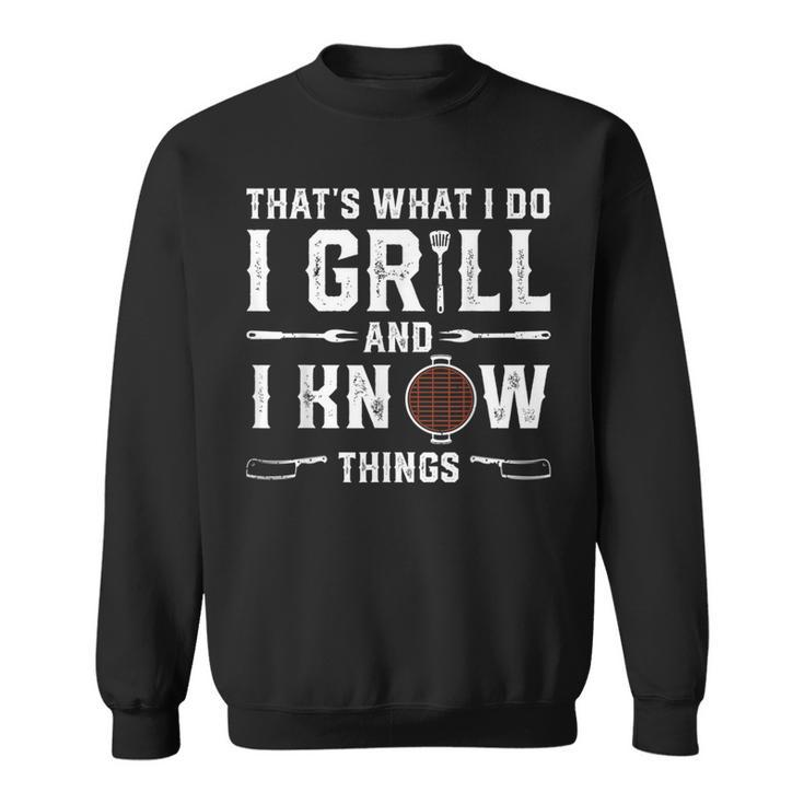 Funny Grilling Bbq Barbecue Smoking Meat Smoker Grill Lover  Sweatshirt
