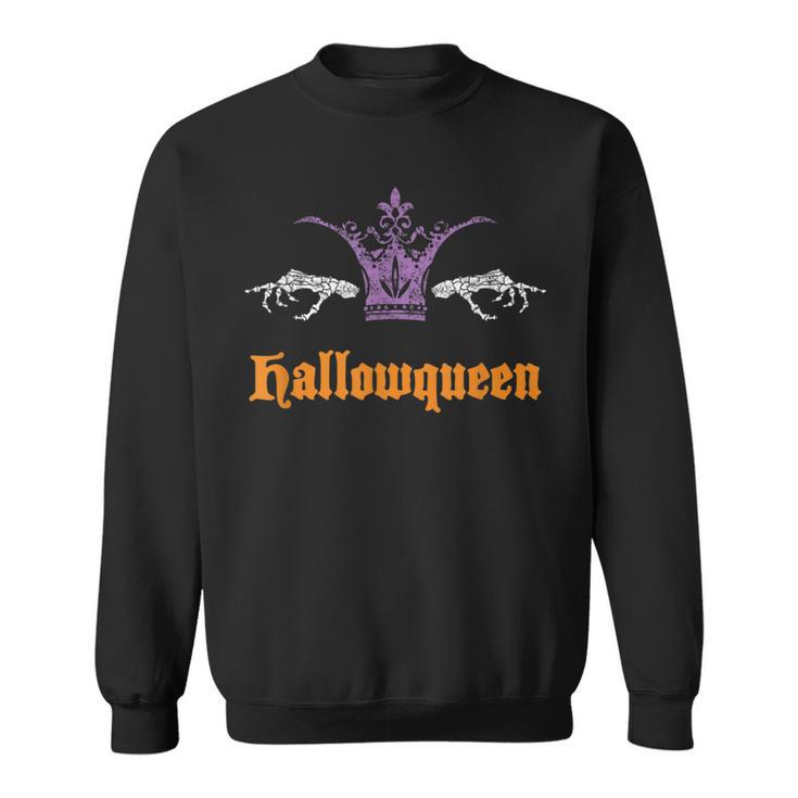 Funny Hallowqueen  Queen Halloween Costume Gift Halloween Funny Gifts Sweatshirt
