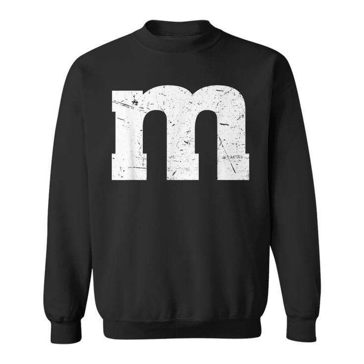 Letter M Groups Halloween 2023 Team Costume Distressed Sweatshirt