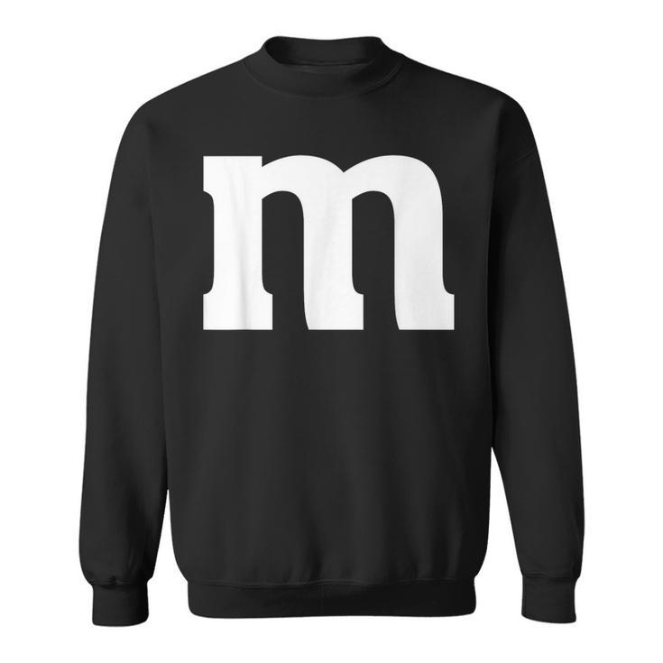 Letter M Halloween Matching Color Costume Group Family Sweatshirt