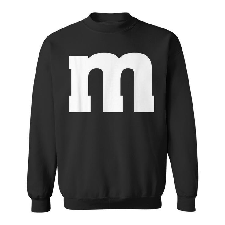 Letter M Lazy Halloween 2023 Costumes Group Party Sweatshirt