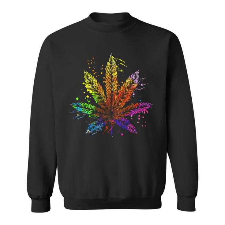 Funny Marijuana Weed Tie Dye 420 Cannabis Thc Lover Cousin Sweatshirt