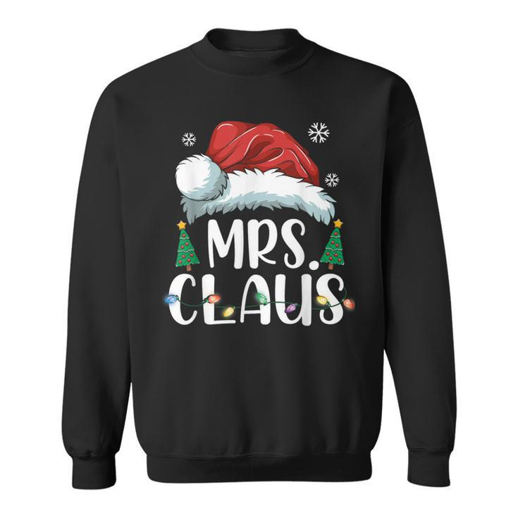 Mrs Claus Santa Christmas Matching Couple Pajama Sweatshirt