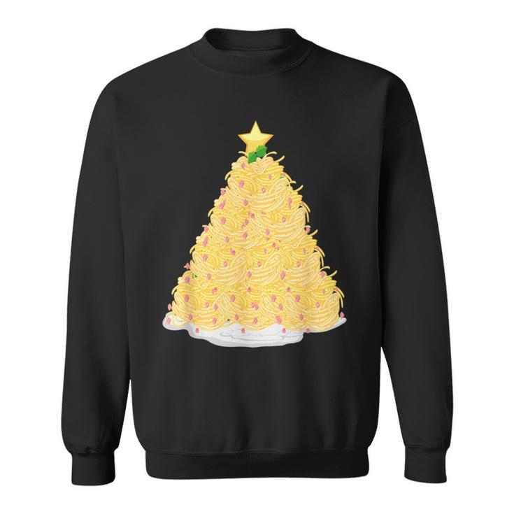 Noodle Christmas Tree Ramen Lover's Xmas Pajama Sweatshirt