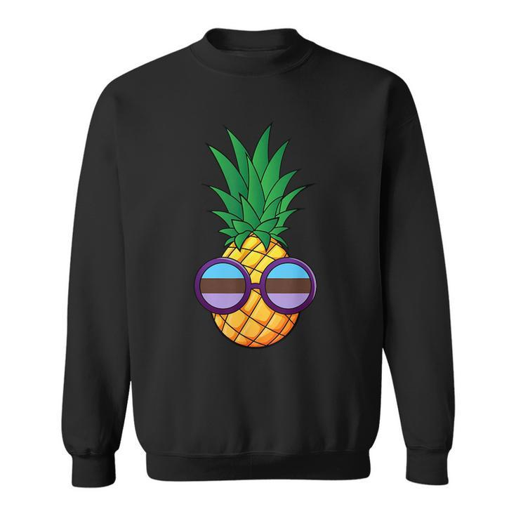 Funny Pineapple Androsexual Flag  Sweatshirt