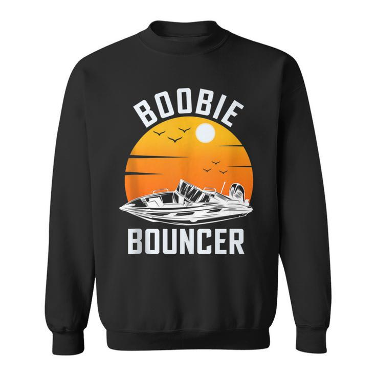 Funny Sailing Boat Boobie Bouncer Vintage  Sweatshirt