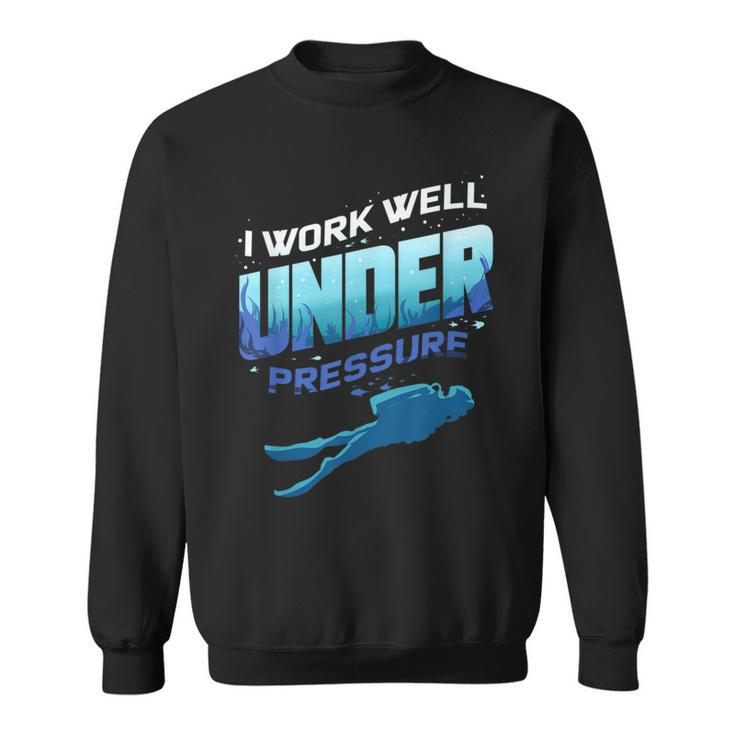 Scuba Diver For Underwater Quote Freediving Sweatshirt