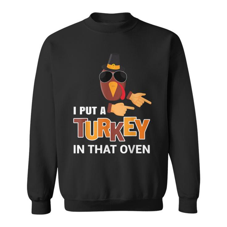 Funny Thanksgiving Pregnancy Announcement For Dad 2020 Gift For Mens Sweatshirt