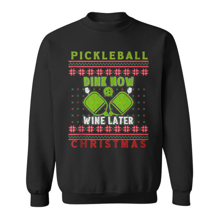 Ugly Christmas Sweater Kitchen Ace Pickleball Player Sweatshirt