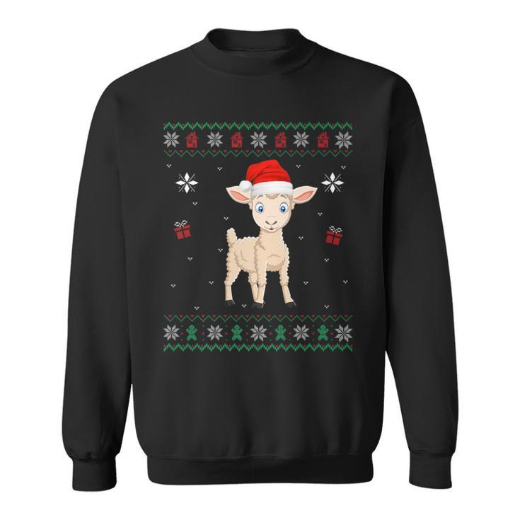Ugly Xmas Sweater Style Matching Sheep Christmas Sweatshirt