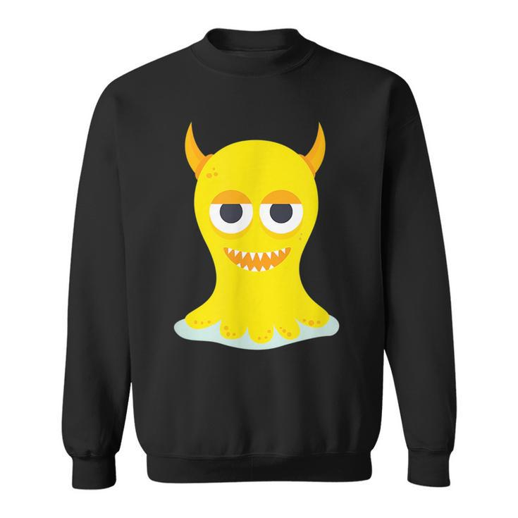 Funny  Yellow Scary Monster  Sweatshirt