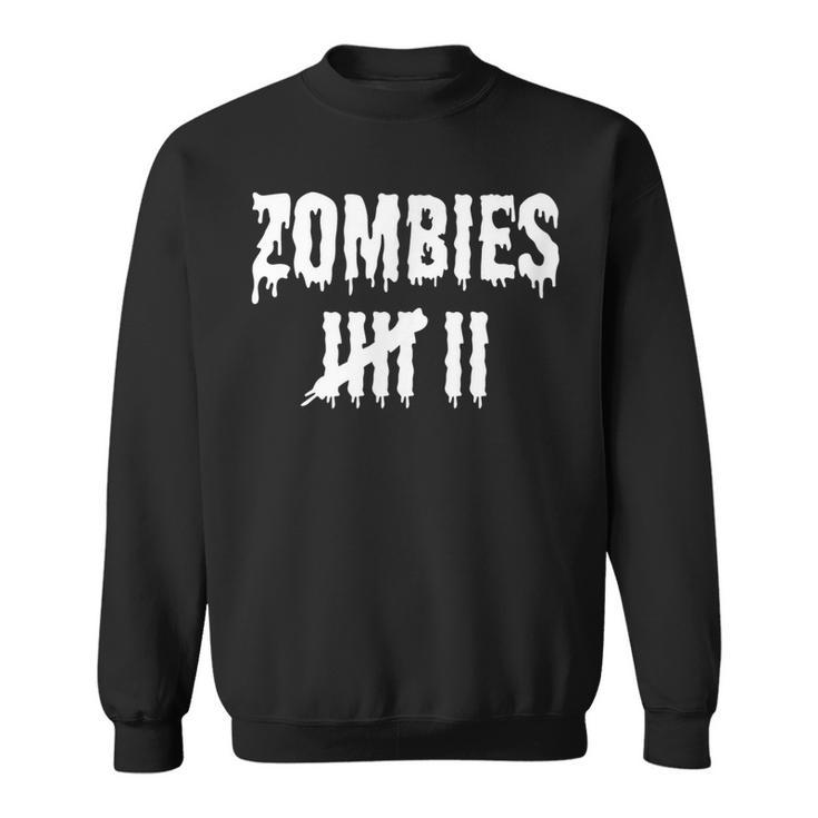 Funny Zombie  Kill Countdown  Scary Monster  Sweatshirt