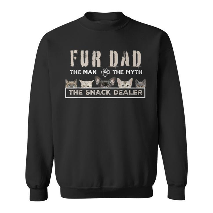 Fur Dad The Man The Myth Men Funny Dog Cat Fathers Day  Sweatshirt