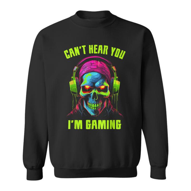 Gamer For Boys Ns Video Gaming Skull Sweatshirt