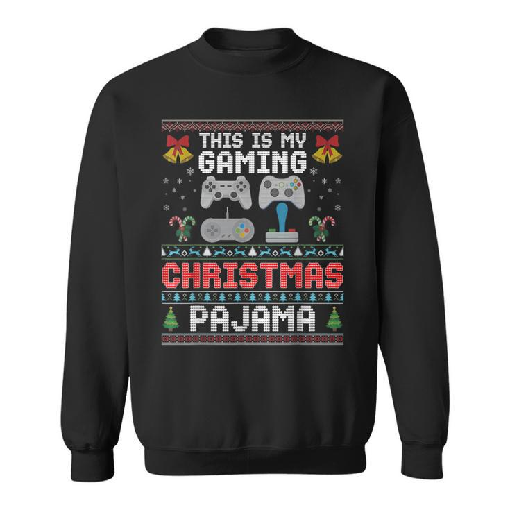 This Is My Gaming Christmas Pajama Sweater Merry Ugly Xmas Sweatshirt