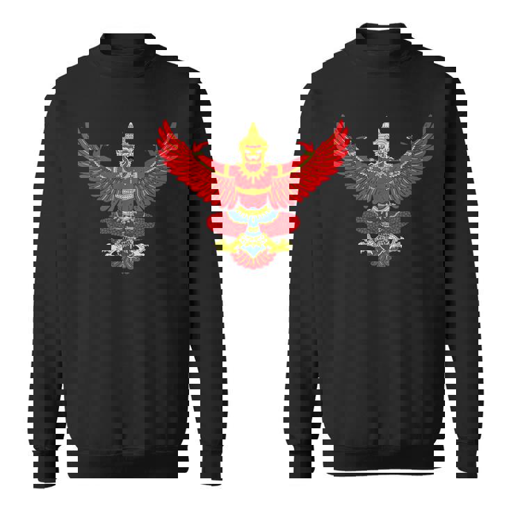 Garuda Emblem Of Thailand Thai Buddha Sabaidee Sweatshirt
