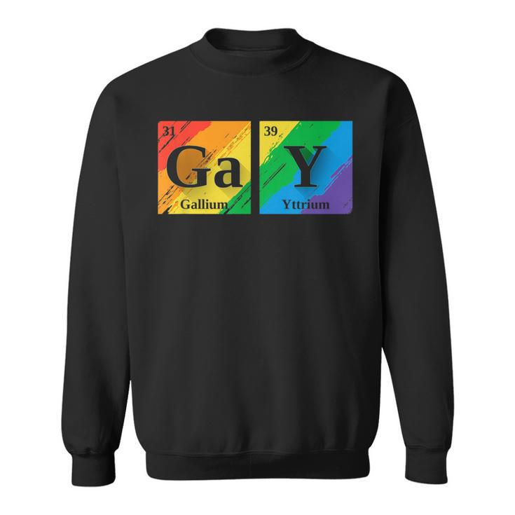 Gay Periodic Elements Gift For Gay Friend Men Lgbt Science  Sweatshirt