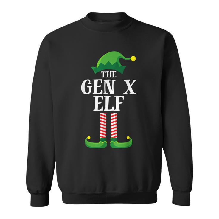 Gen X Elf Matching Family Group Christmas Party Sweatshirt
