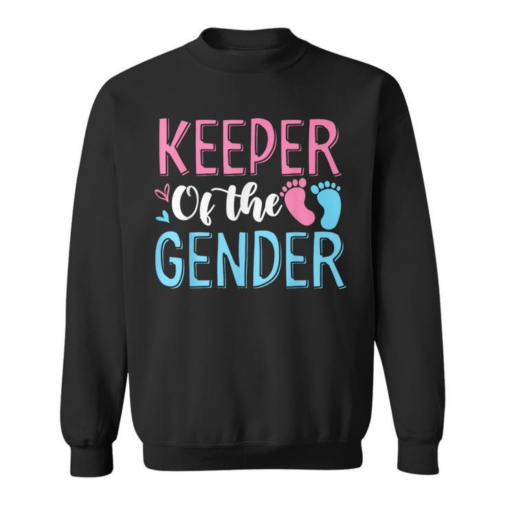 Gender Reveal Keeper Of The Gender T Gender Reveal Sweatshirt