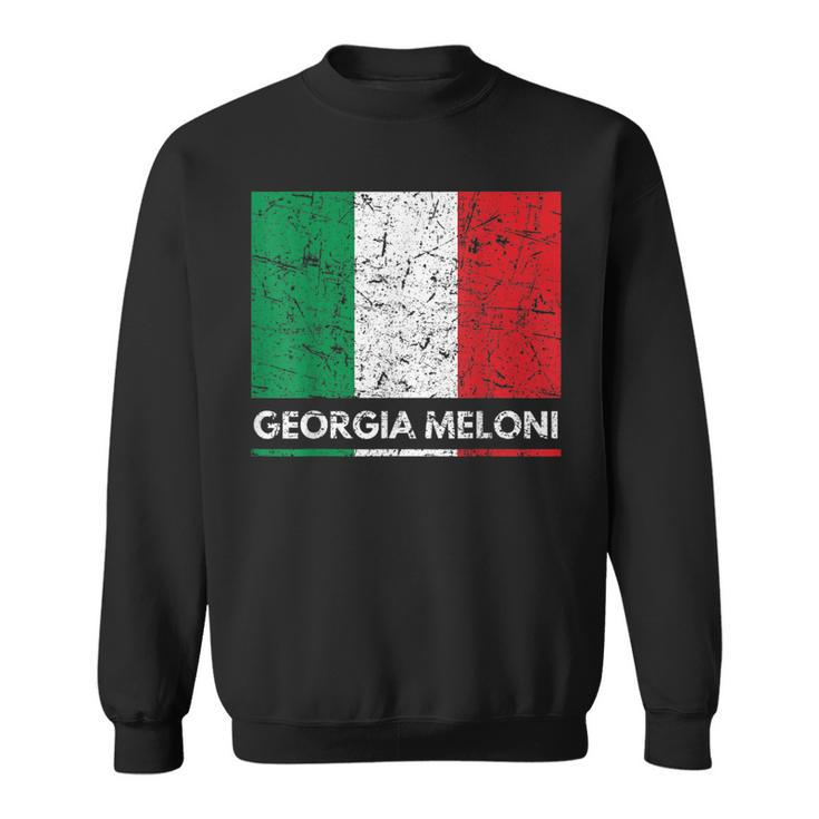 Georgia Meloni Italian Hero Italy Flag  Sweatshirt