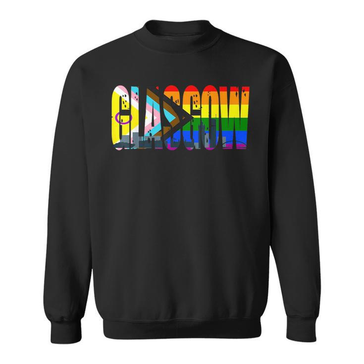 Glasgow Lgbti Flag Pride Support City  Sweatshirt
