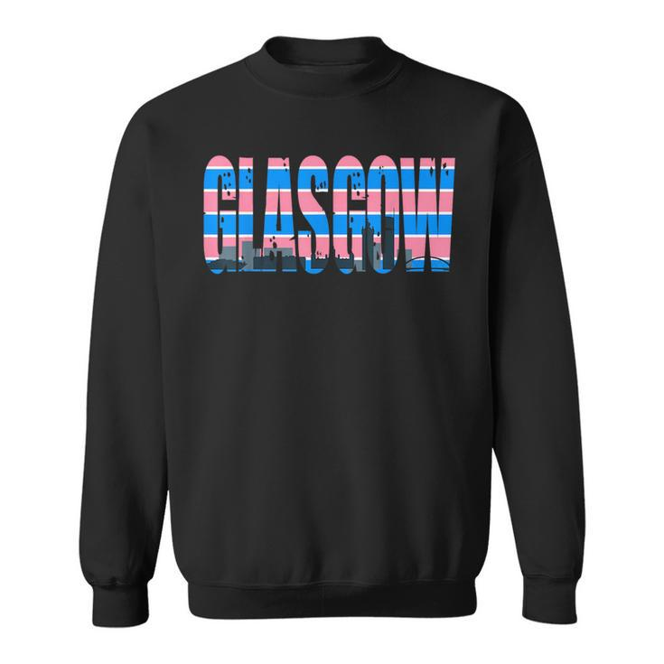 Glasgow Transsexual Flag Pride Support City  Sweatshirt