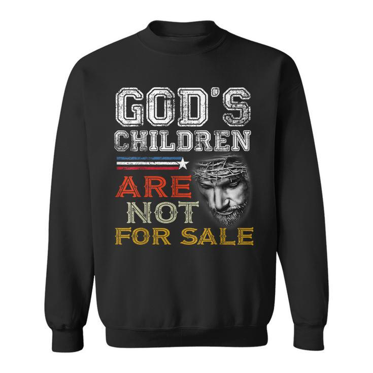 Gods Children Are Not For Sale Retro  Sweatshirt