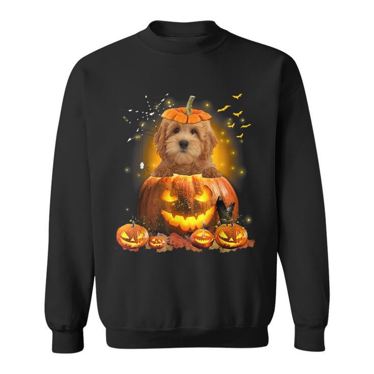 Goldendoodle Pumpkin Cute Dog Lover Halloween Sweatshirt