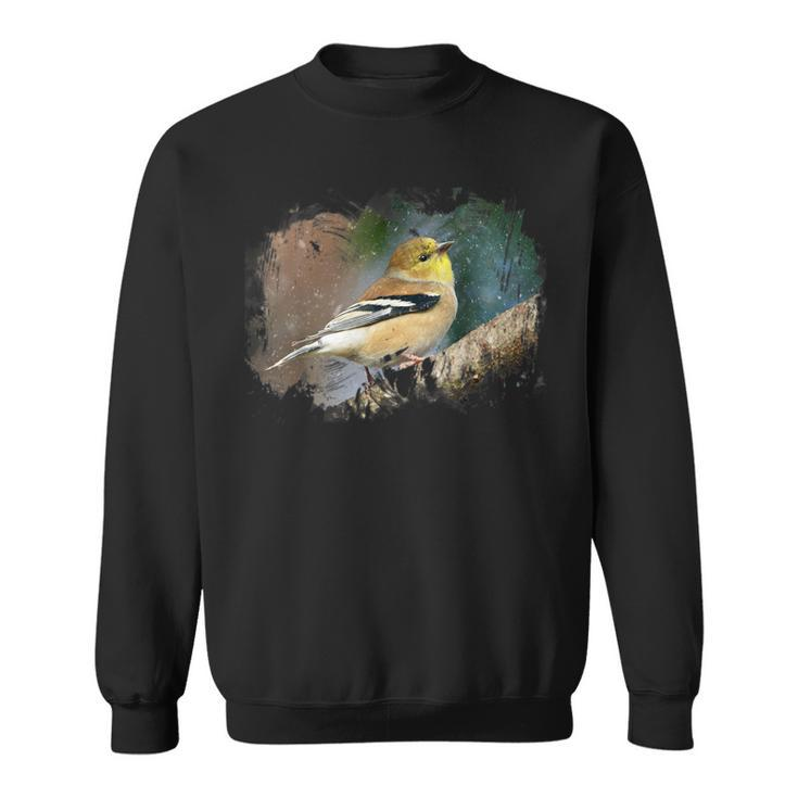Goldfinch Bird For Nature Lovers Birder Sweatshirt