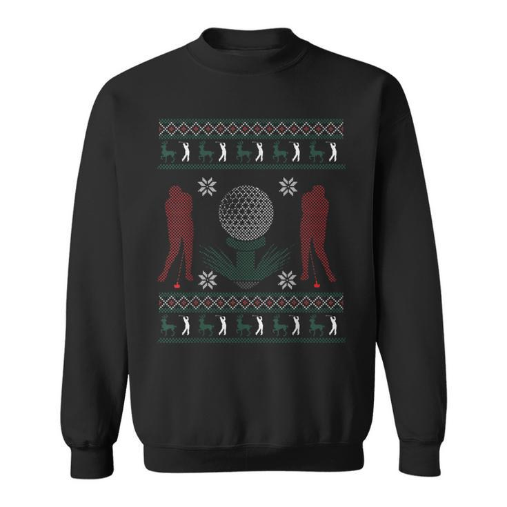 Golf Ugly Christmas Sweater Style Sweatshirt