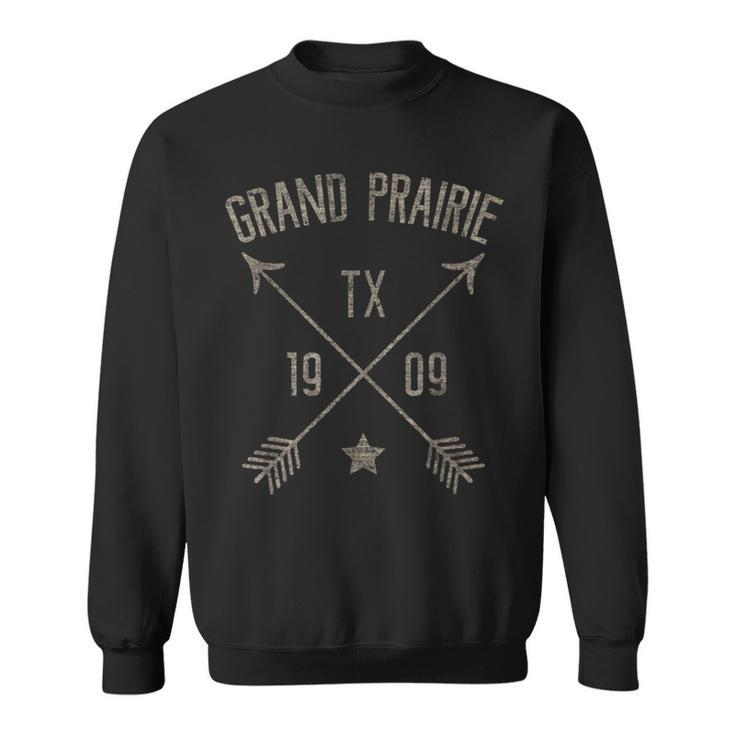 Grand Prairie Tx Vintage Distressed Style Home City Sweatshirt