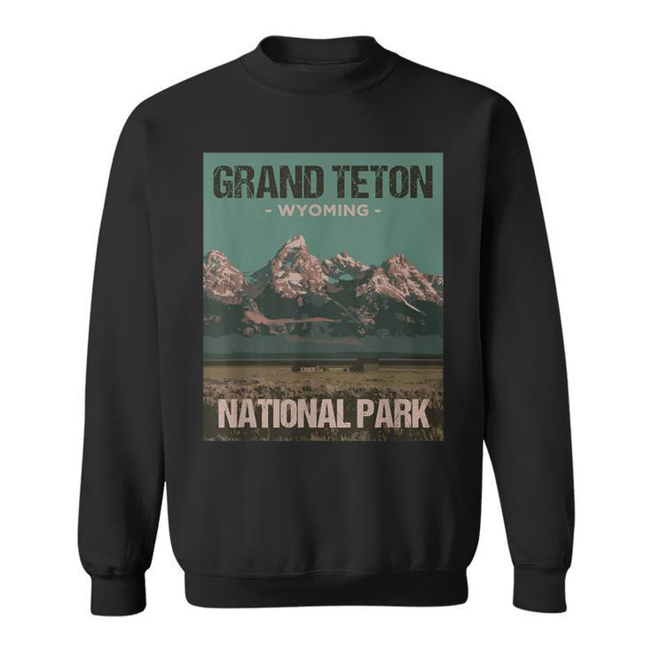 Grand Teton National Park Wyoming Poster Sweatshirt
