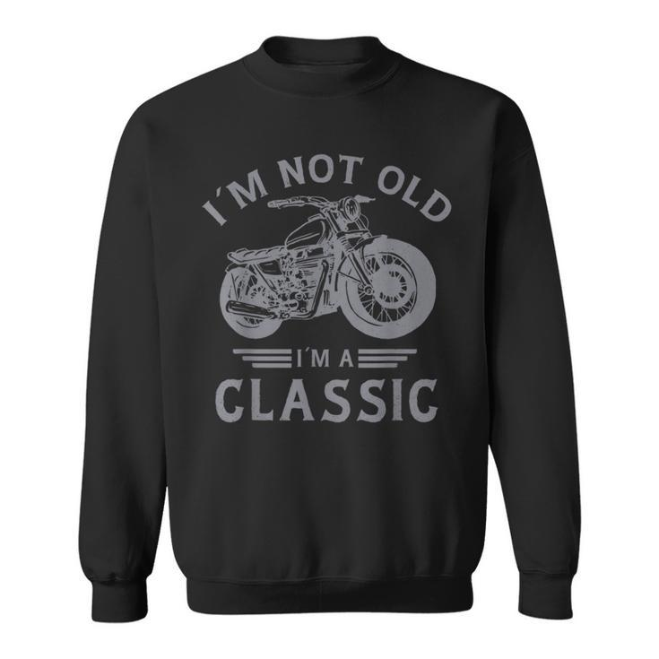 Grandad Birthday Vintage Motorbike Funny Motorcycle  Sweatshirt
