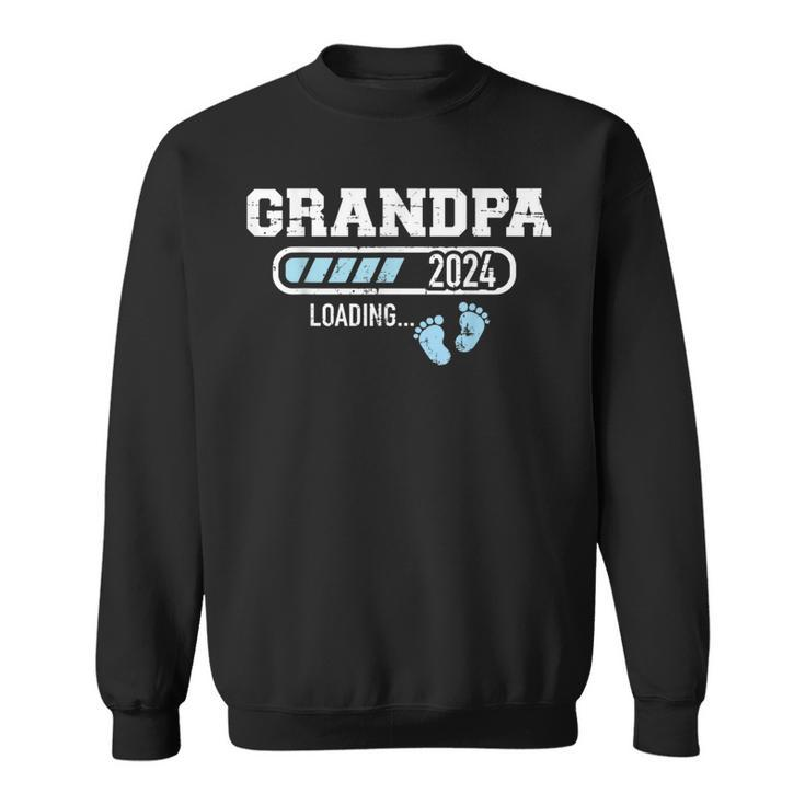Grandpa 2024 Loading For Pregnancy Announcement  Sweatshirt