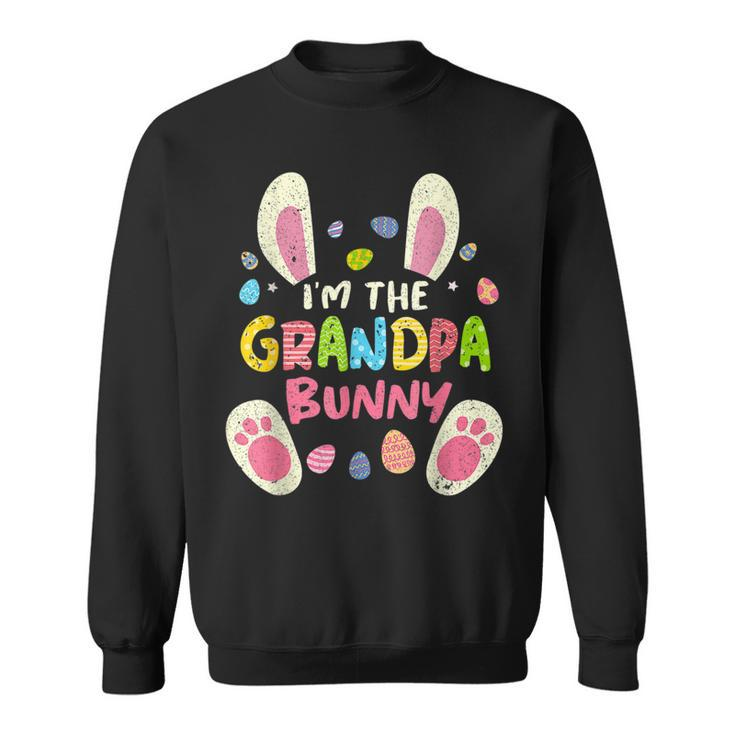Grandpa Easter Matching Family Party Bunny Face  Sweatshirt