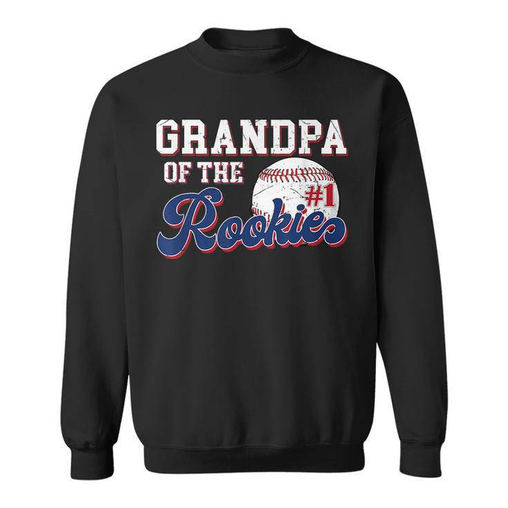 Grandpa Of Rookie 1 Years Old Team 1St Birthday Baseball  Sweatshirt