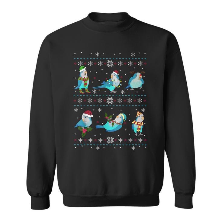 Green Quaker Ugly Christmas Sweater Parrot Owner Birb Sweatshirt