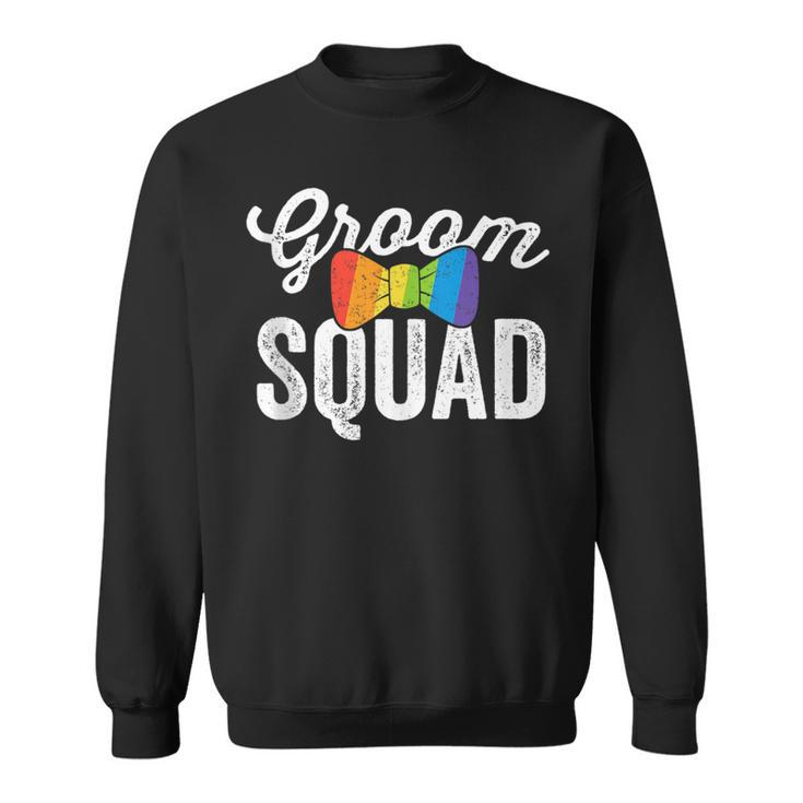 Groom Squad Gift Lgbt Same Sex Gay Wedding Husband Men  Sweatshirt