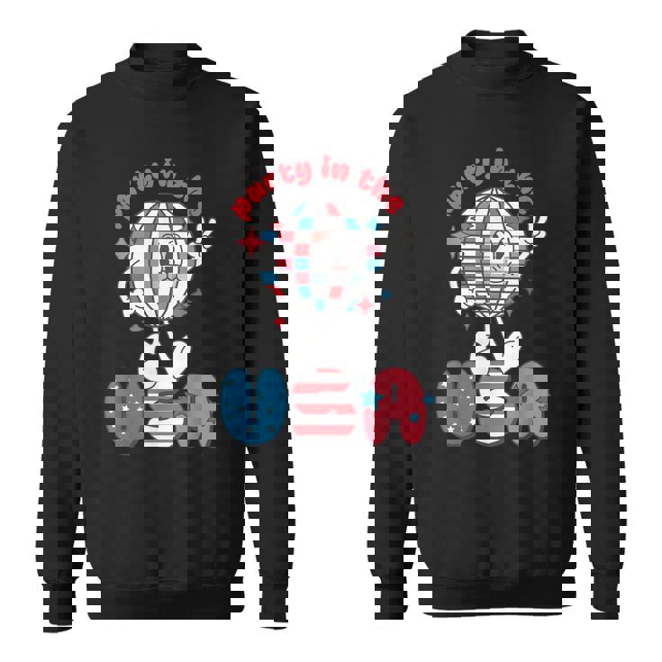 Groovy Disco Funny Party In The Us July 4Th Usa Patriotic Sweatshirt