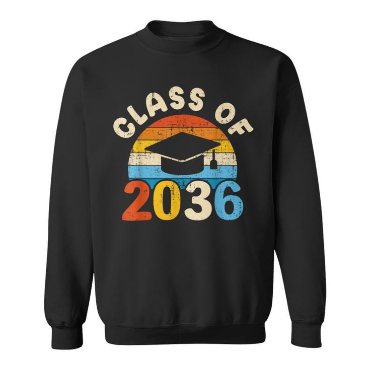 Grow With Me Class Of 2036 Vintage Graduation Preschool Sweatshirt