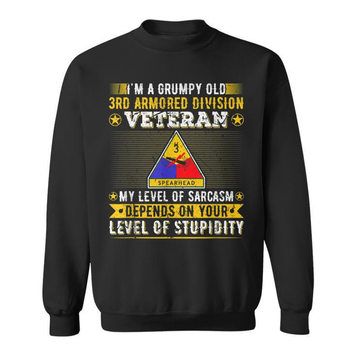 Grumpy Old 3Rd Armored Division Veteran Military Army  Sweatshirt