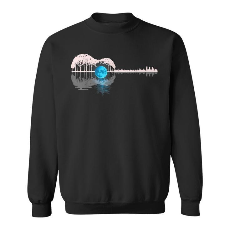 Guitar Lake Shadow Love Guitar Musician Sweatshirt